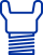 Threaded male and tapped female couplings